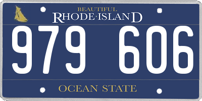 RI license plate 979606