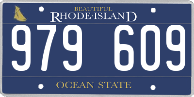 RI license plate 979609