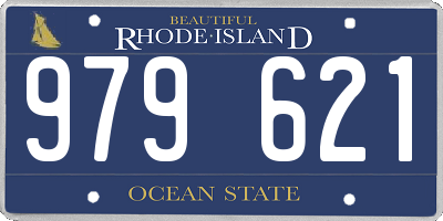 RI license plate 979621