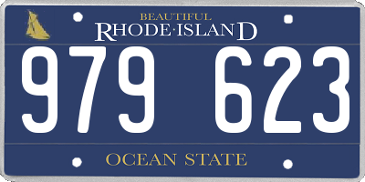 RI license plate 979623