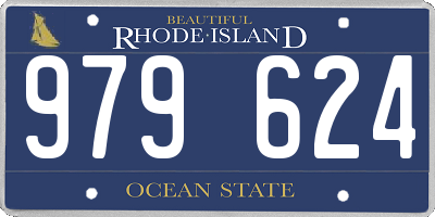 RI license plate 979624