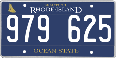 RI license plate 979625