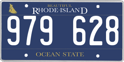 RI license plate 979628