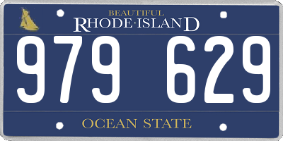 RI license plate 979629