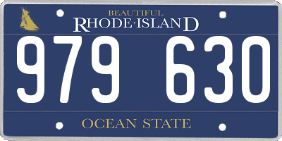 RI license plate 979630