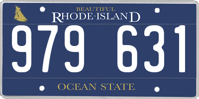 RI license plate 979631