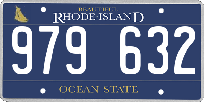 RI license plate 979632