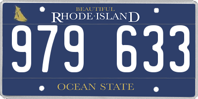 RI license plate 979633