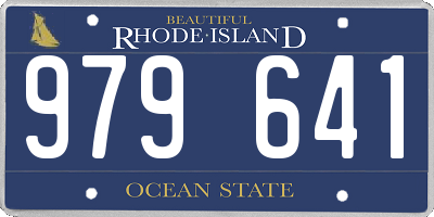 RI license plate 979641