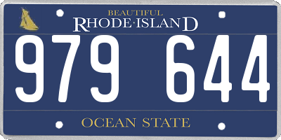 RI license plate 979644