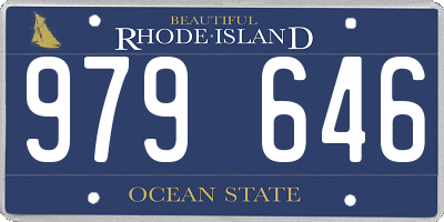 RI license plate 979646