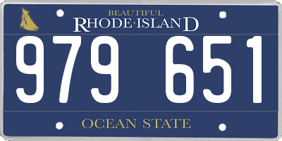 RI license plate 979651