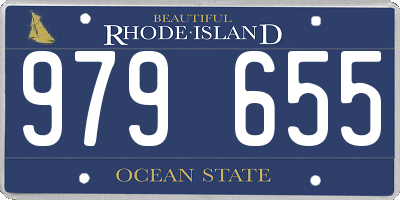 RI license plate 979655