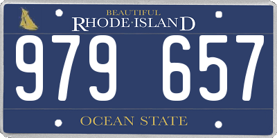 RI license plate 979657