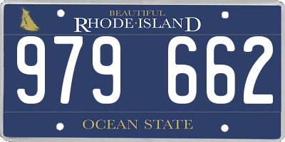 RI license plate 979662