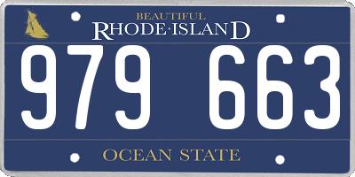 RI license plate 979663