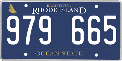 RI license plate 979665
