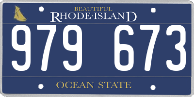 RI license plate 979673