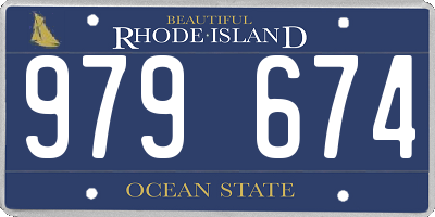 RI license plate 979674