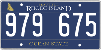 RI license plate 979675