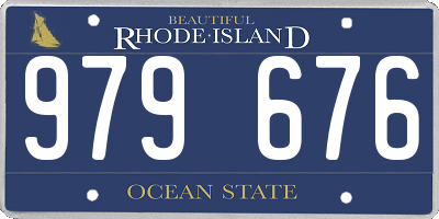 RI license plate 979676