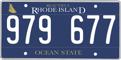 RI license plate 979677