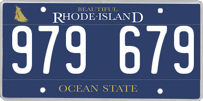 RI license plate 979679