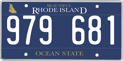 RI license plate 979681