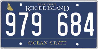 RI license plate 979684