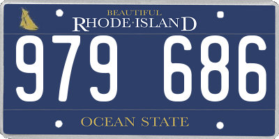 RI license plate 979686