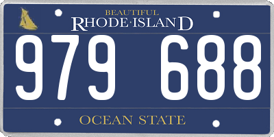 RI license plate 979688