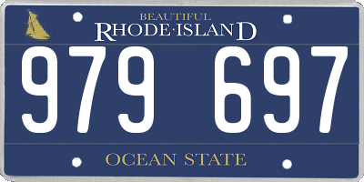 RI license plate 979697