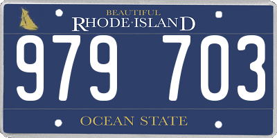 RI license plate 979703