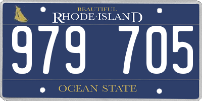 RI license plate 979705