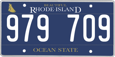 RI license plate 979709