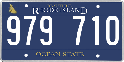 RI license plate 979710