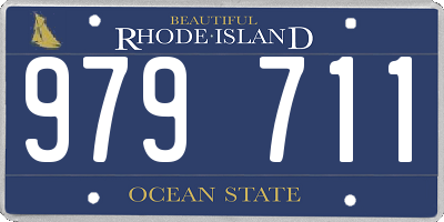 RI license plate 979711