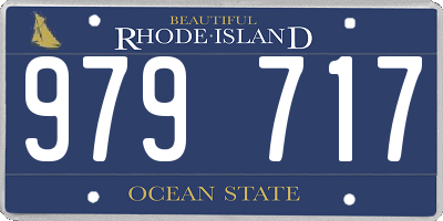 RI license plate 979717