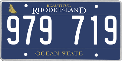 RI license plate 979719