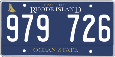 RI license plate 979726