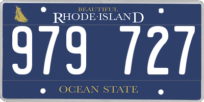 RI license plate 979727