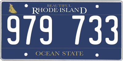 RI license plate 979733