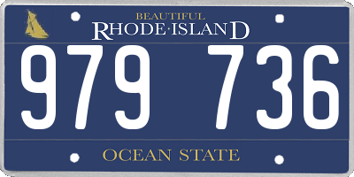 RI license plate 979736