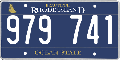 RI license plate 979741