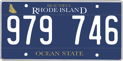 RI license plate 979746