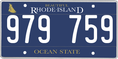 RI license plate 979759