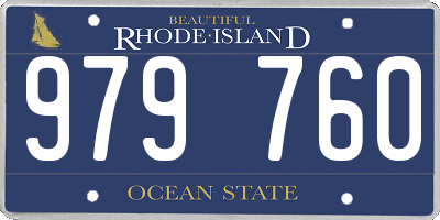 RI license plate 979760