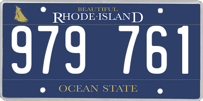 RI license plate 979761