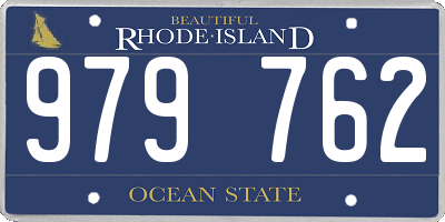 RI license plate 979762