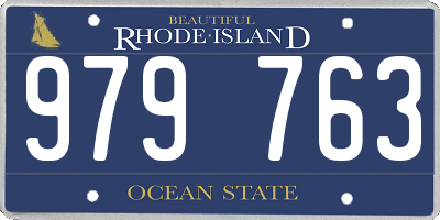 RI license plate 979763